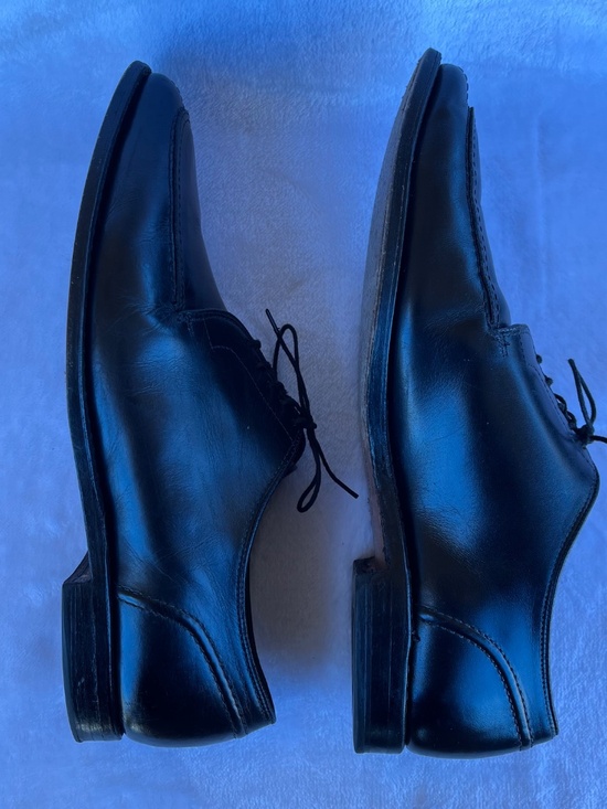 Allen Edmonds Lasalle Black Leather Split Toe Oxford Shoes Size 10.5 E main image 12